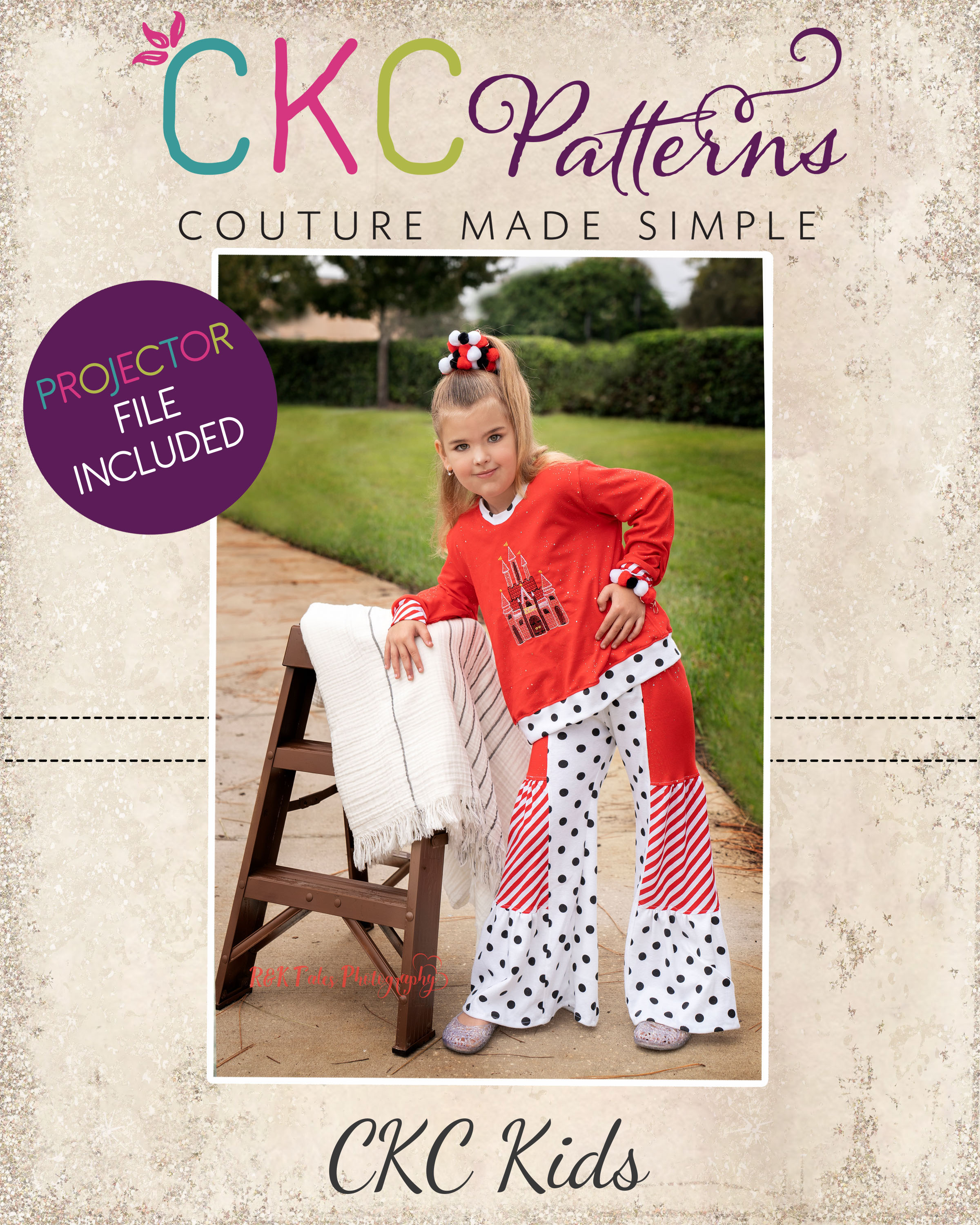 Anya’s Kids Wide Leg Panel Pants Sizes 2T to 14 Kids and Dolls PDF Pattern