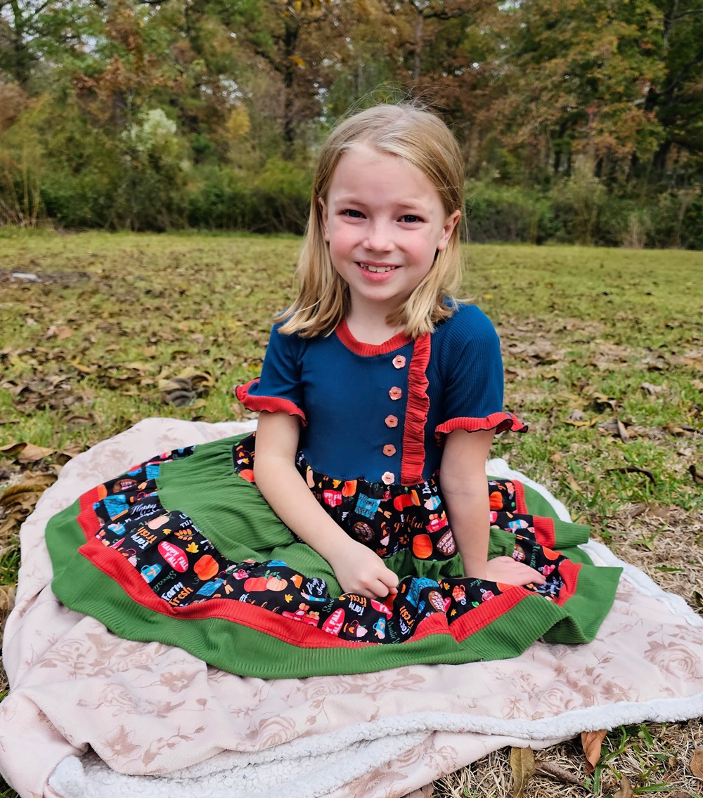 Zuri's Charming Tiered Dress Sizes 2T to 14 Kids PDF Pattern
