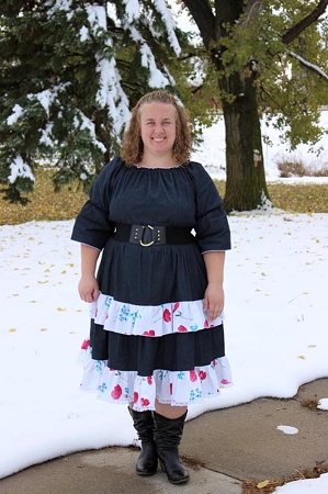 Hazel's Hippie Dress Sizes XS to 5X Adults PDF Pattern