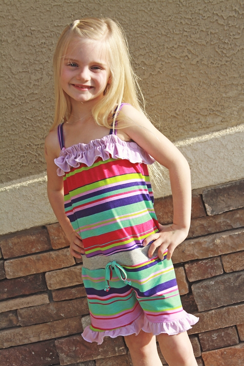 Rebecca's Knit Romper Sizes 6/12m to 8 Kids PDF Pattern