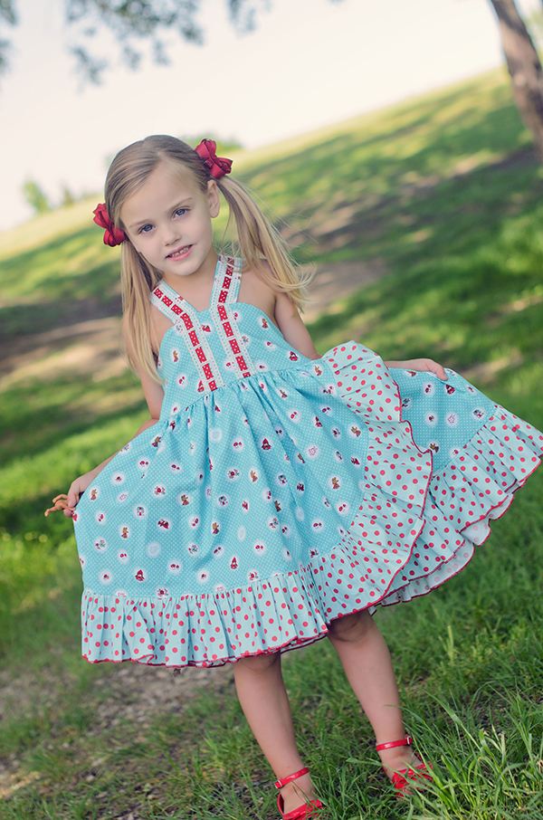 Monroe's Wrap Dress Sizes 6/12m to 8 Kids PDF Pattern