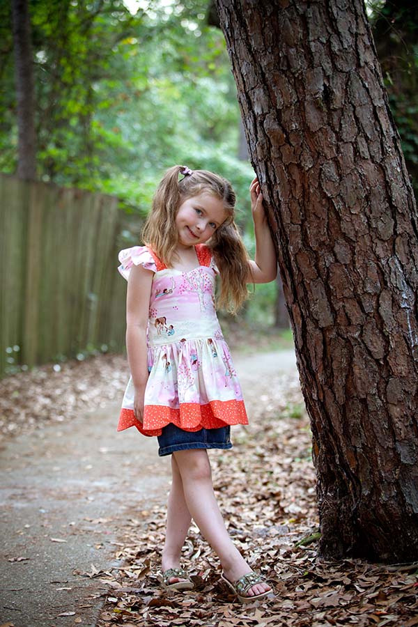 LaRae's Scalloped Dress & Top Sizes NB to 8 Kids and Dolls PDF Pattern