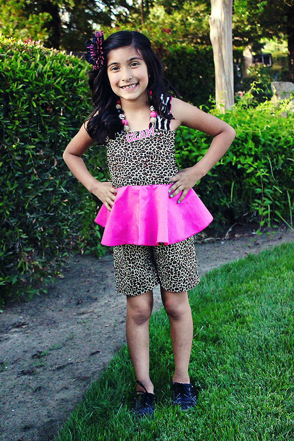 Farrah's Peplum Romper Sizes NB to 8 Kids and Dolls PDF Pattern