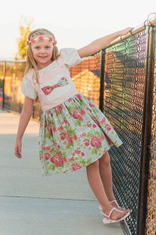 Jaclyn's Jumper Dress Sizes 6/12m to 15/16 Kids PDF Pattern