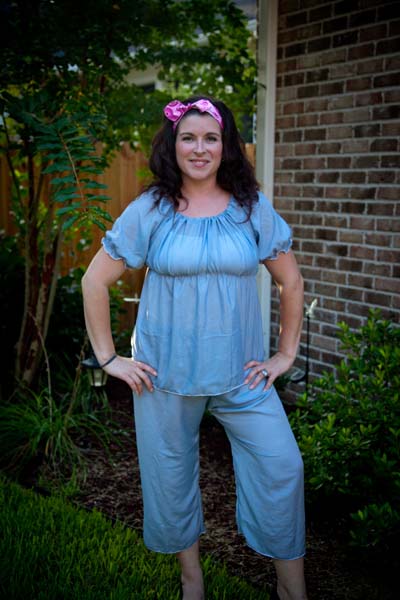 Abby's Night Gown and Shorts/Capris Set Sizes XS to XL Women PDF