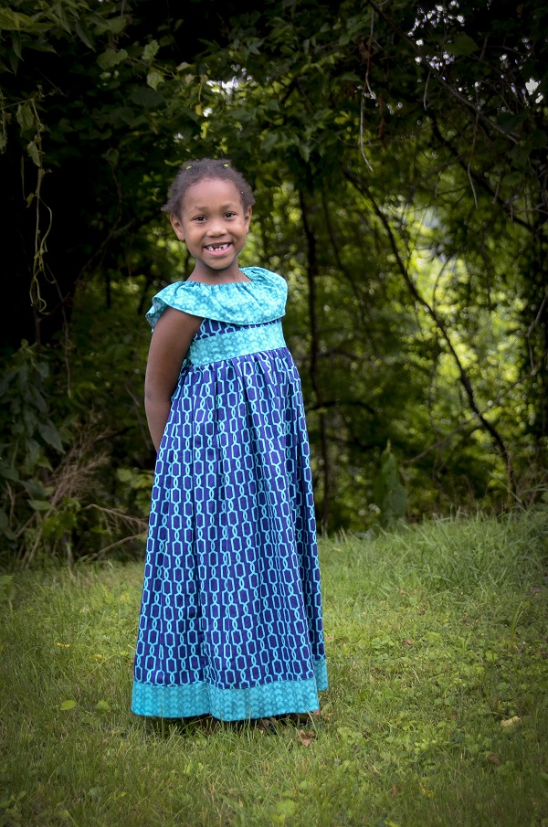 Adelaide's Ruffle Neck Top, Dress & Maxi Sizes 6/12m to 8 Girls PDF Pattern