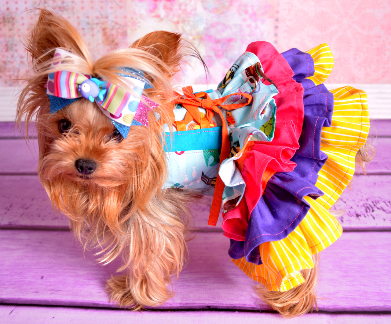 Primrose's Ruffled Corset Princess Dress for Small Breed Dogs PDF Pattern