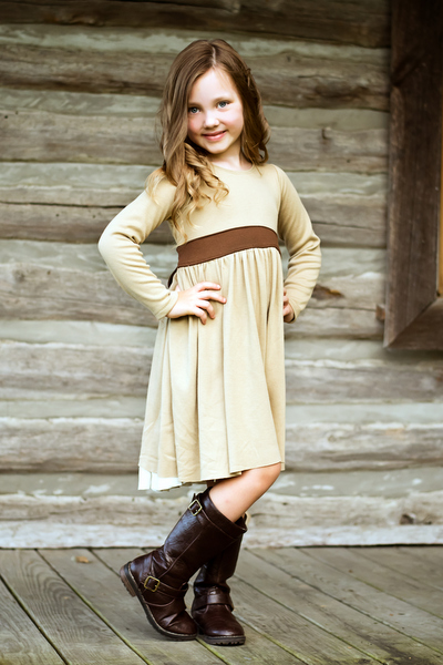 Jeanette's Ruffle Back Knit Dress Sizes 6/12m to 8 Kids PDF Pattern
