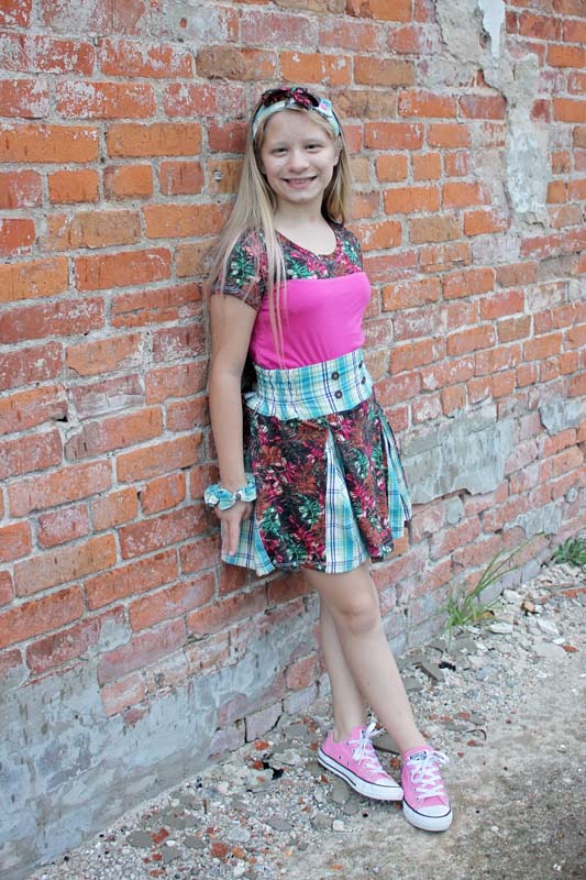 Kellie's Prep School Skirt Sizes 9/12m to 14 Kids PDF Pattern