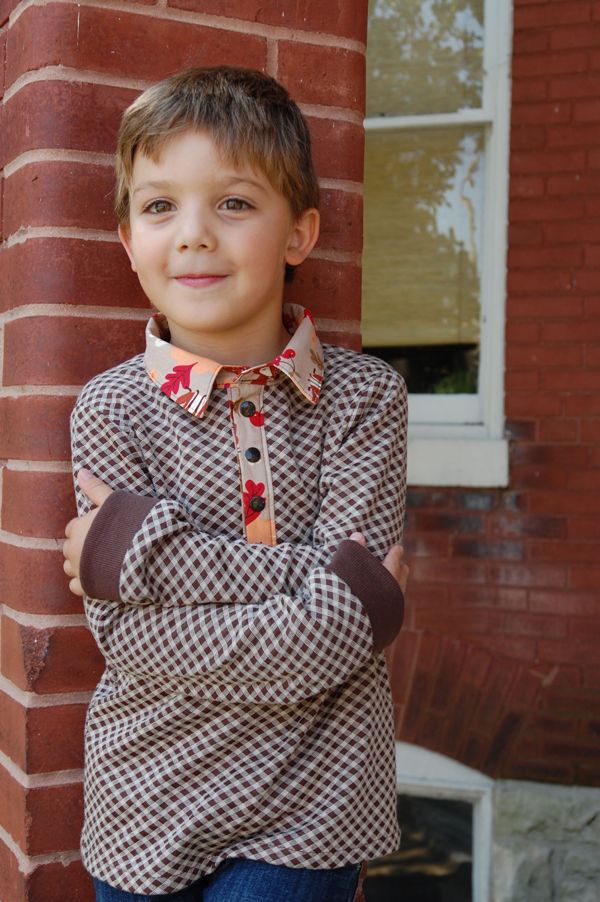 Benjamin's Polo Shirt Sizes 6/12m to 8 Kids PDF Pattern