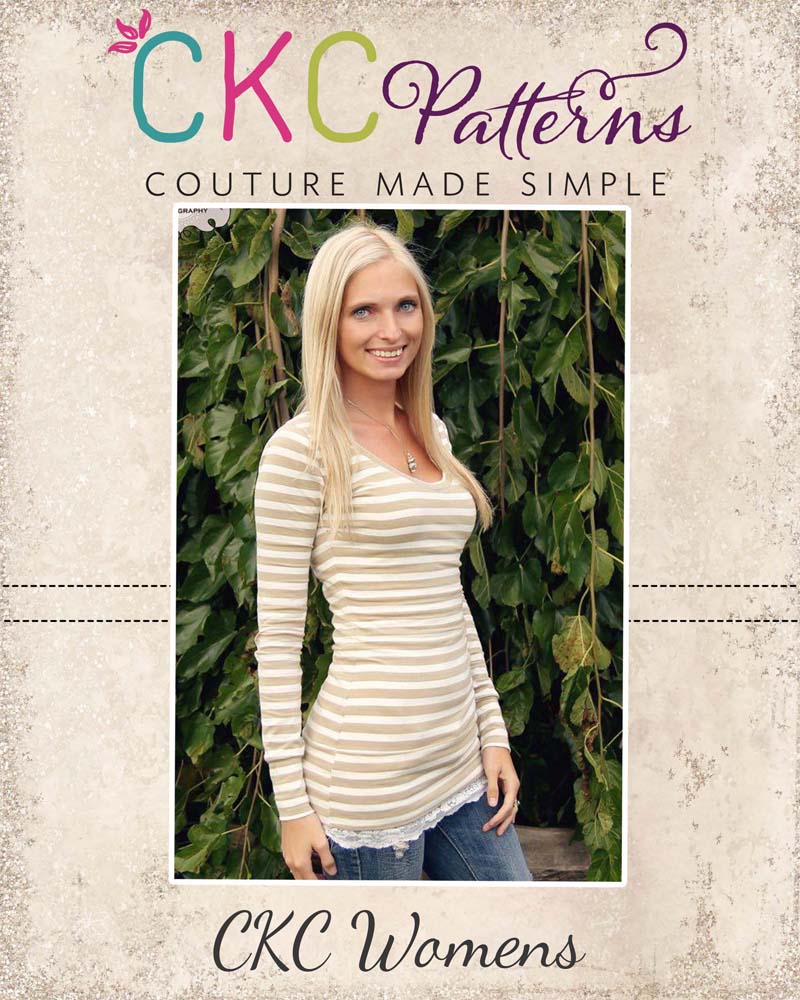 Evie's Everyday Knit Top Sizes XS to XL Adults PDF Pattern