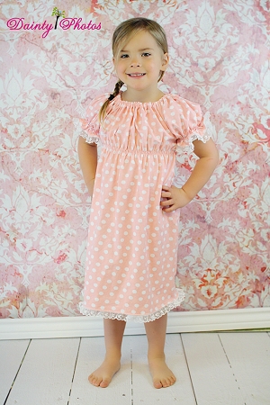 Abby's Night Gown and Bloomers Set Sizes 6/12m to 15/16 Girls and