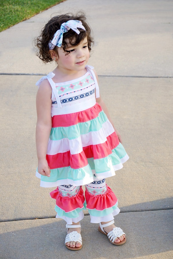 Ainsley's Tiered Knit Tank Dress and Tunic Sizes 6/12m to 8 Kids PDF Pattern