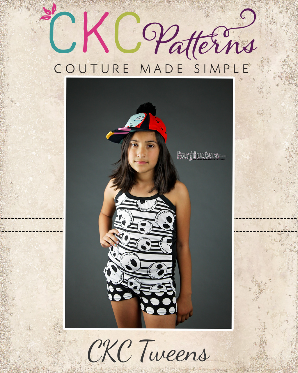 Callie's Cami and Boy Shorts Set Sizes 6/12m to 15/16 Kids PDF Pattern