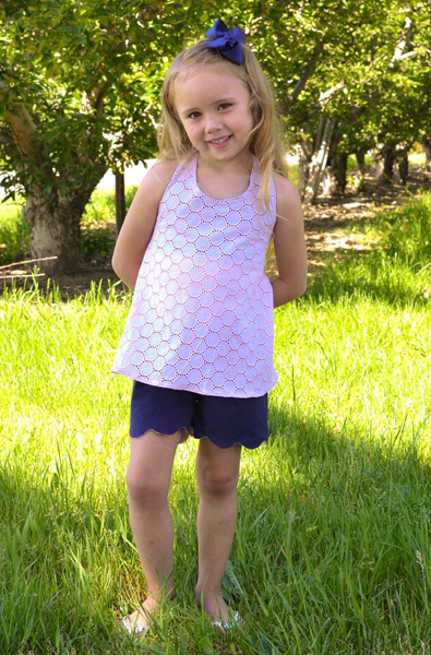 Madeline’s Reversible Scalloped Shorties Sizes 6/12m to 15/16 Kids PDF Pattern