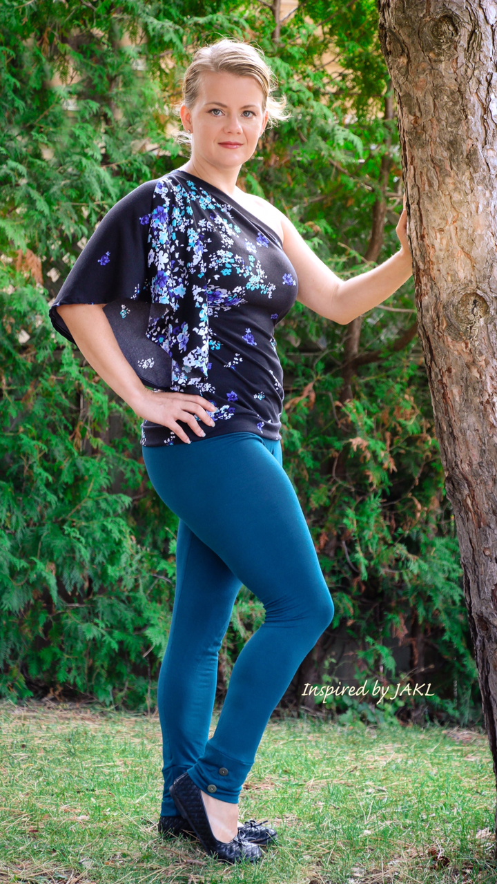 Priscilla's Women's Ruched or Cuffed Leggings PDF Pattern