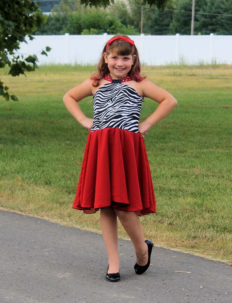 Giselle's High Neck Top and Dress Sizes 6/12m to 15/16 Kids and Dolls PDF Pattern