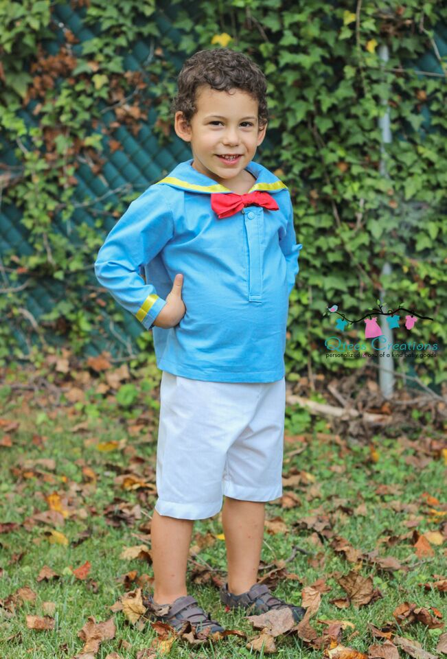 Owen's Sailor Outfit Sizes 6/12m to 8 Kids PDF Pattern