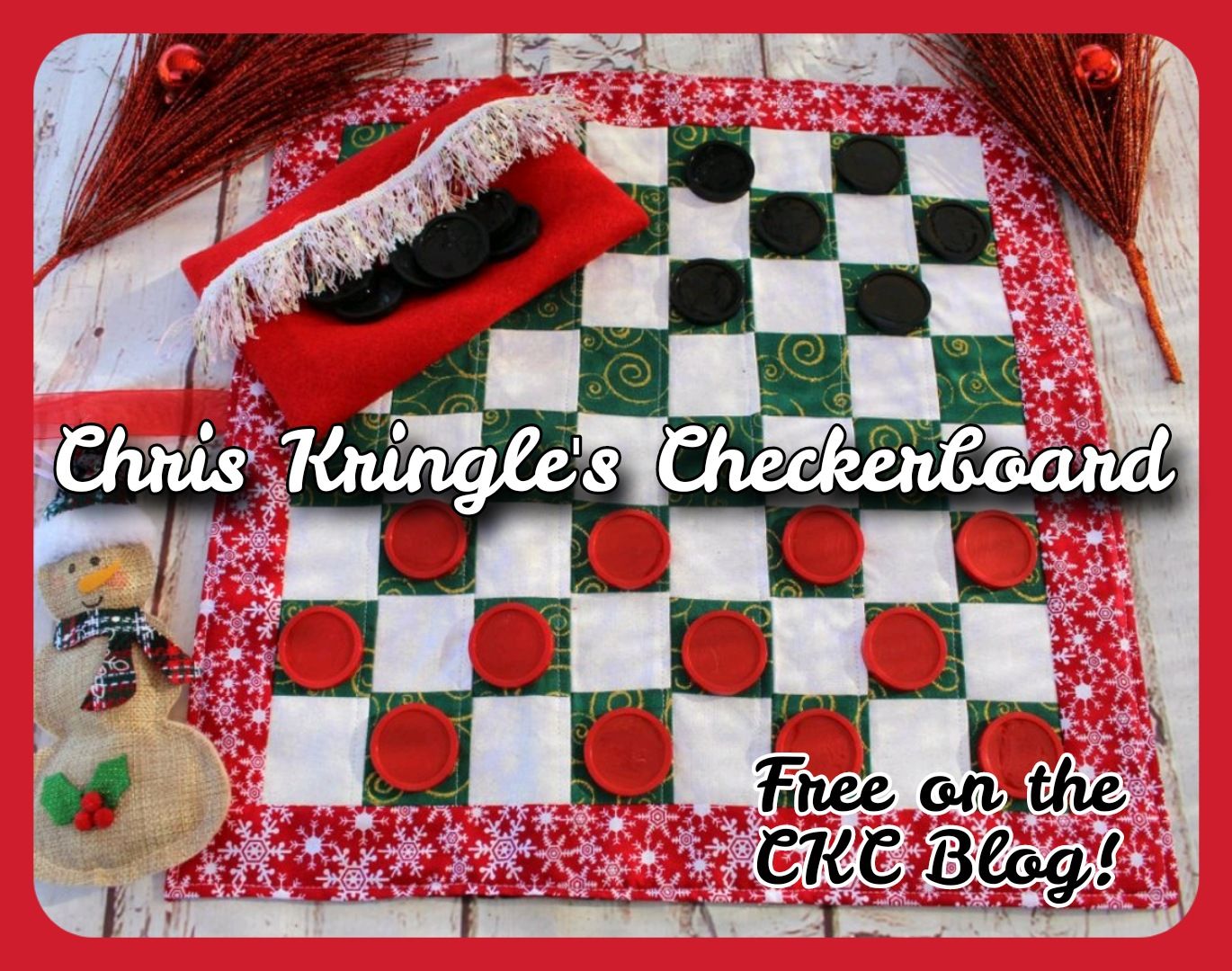 12 Days of Christmas Chris Kringle's Checkerboard Create Kids Couture