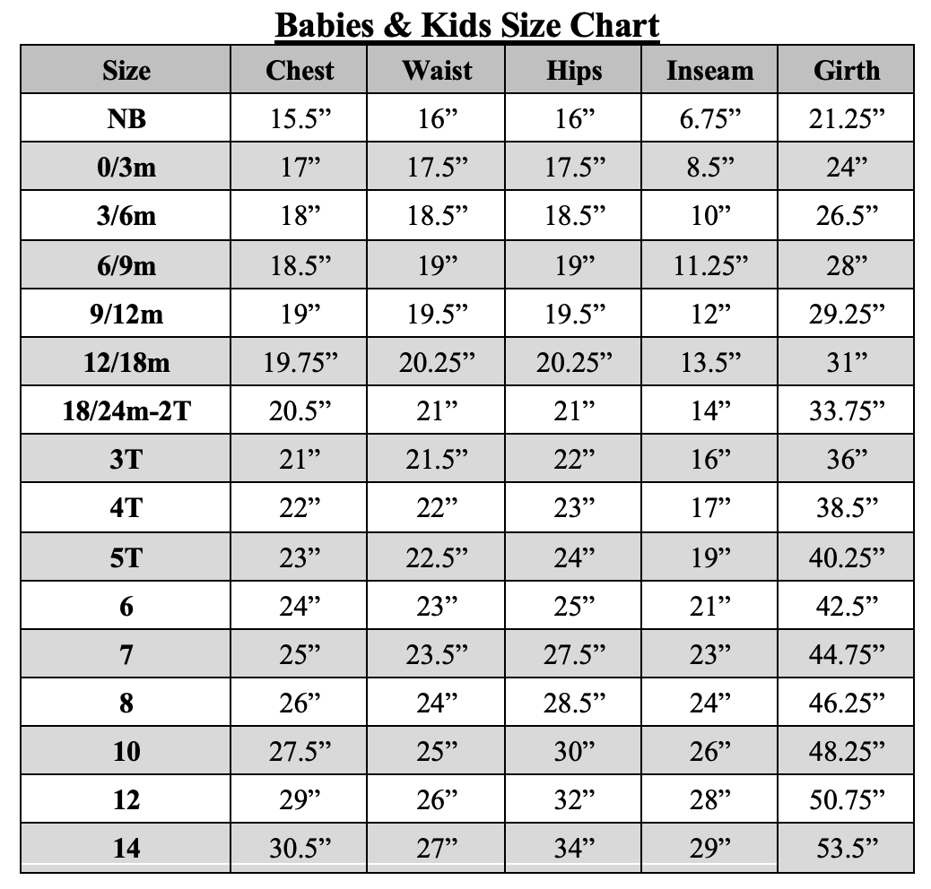 Sizing Charts Classics 48 OFF Www elevate in