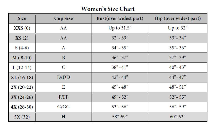 Women S 3x Size Chart