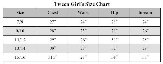 Size Charts