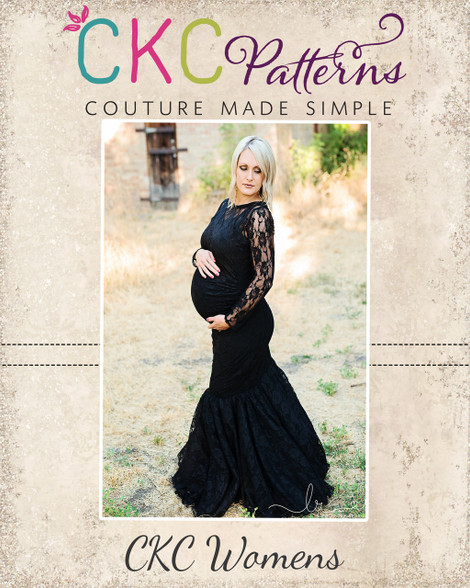 Faryn's Gown, Dress, and Skirt Sizes XXS to 4X Adults & Maternity PDF  Pattern