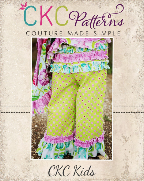 Olivia's Ruffle Butt Pants and Capris Sizes NB to 8 Kids and Dolls