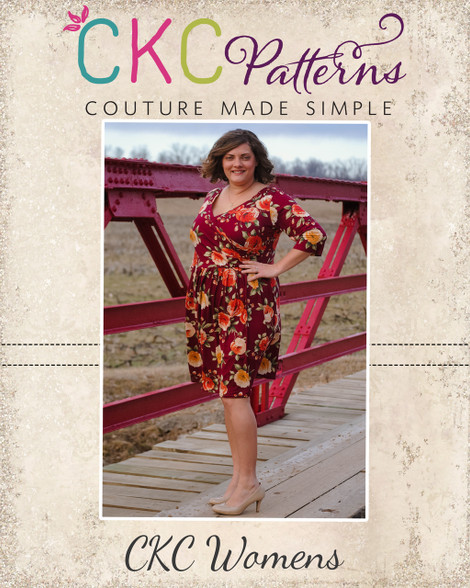 Shannon's Women's Faux Wrap Top, Dress, and Maxi PDF Pattern