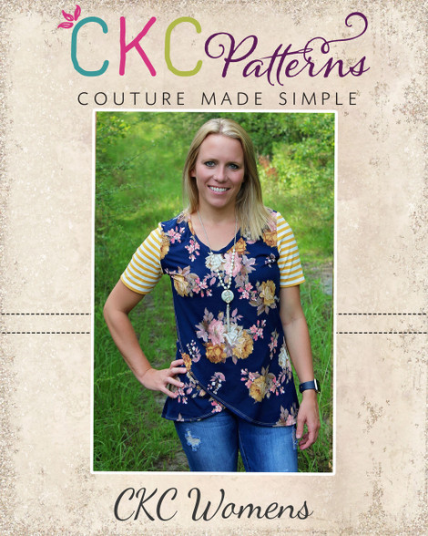 Chelsea's Women's Crossover Hem Top PDF Pattern