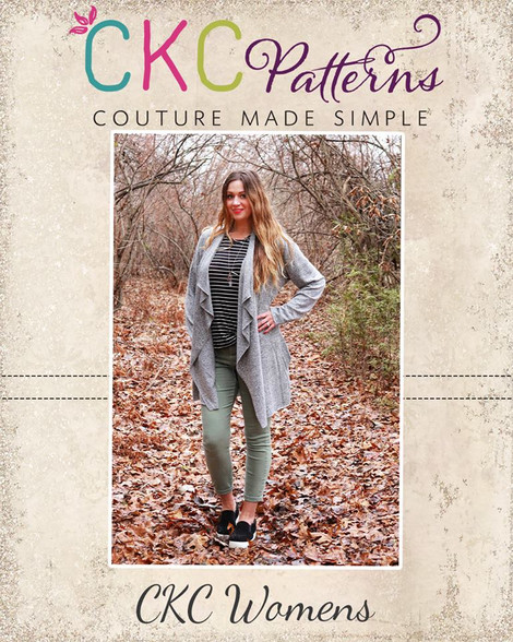 Dora's Drape Front Cardigan Sizes XXS to 3X Women PDF Pattern