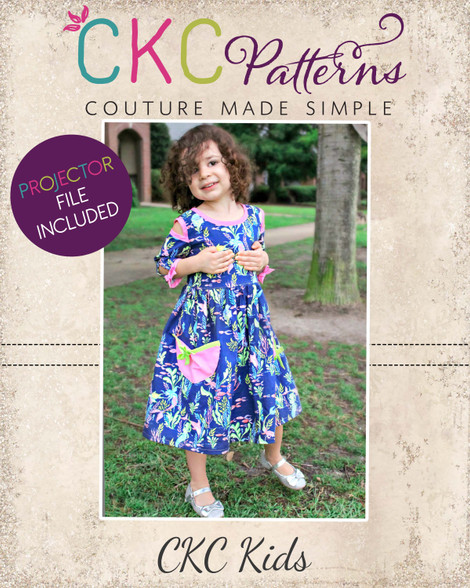 Punky's Peekaboo Top & Dress Sizes 2T to 14 Kids and Dolls PDF Pattern
