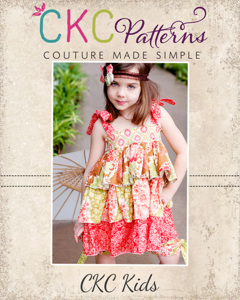 Destiny's Triple Ruffle Top Sizes NB to 7/8 Kids PDF Pattern
