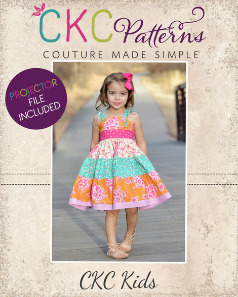 oleander pink tea length dress The Oleander Dress Sewing Pattern PDF