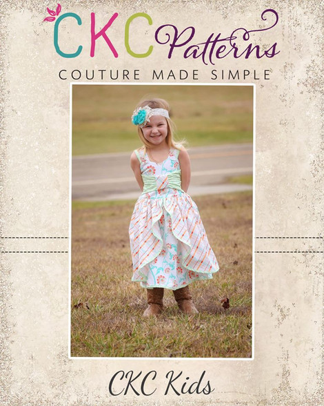 Briar's Beautiful Top, Dress, Maxi and Romper Sizes NB to 14 Kids and Dolls  PDF Pattern