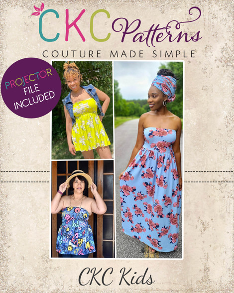 Kingsley's Maxi Dress Sizes XXS to 3X Adults PDF Sewing Pattern