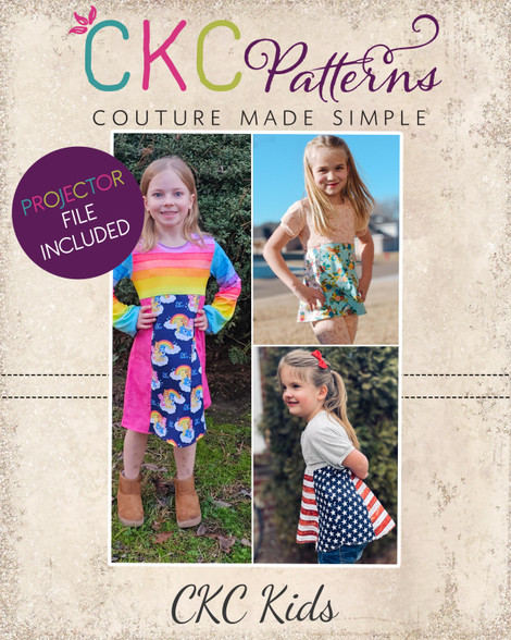 Ketlynn Top and Dress Sizes 2T to 14 Kids PDF Pattern