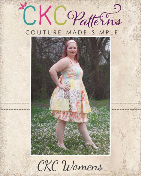 Tiffany's Women's Sweetheart Patchwork Dress PDF Pattern