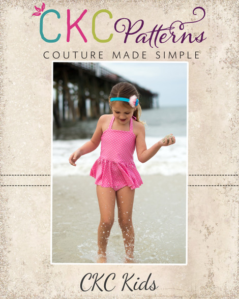 Arielle's Tankini Sizes 2T to 8 Kids PDF Pattern