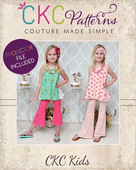 Marsha's Flared Pants and Capris Sizes XS to 5X Adults PDF Pattern