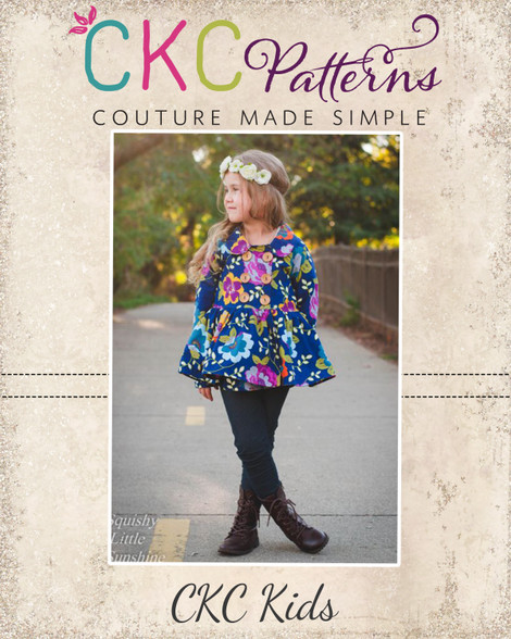 Oakley’s Pea Coat Sizes NB to 15/16 Kids PDF Pattern