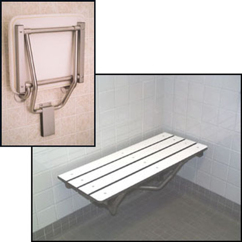 Bench style Shower Seat 22 x 15 Swing Down Legs SSB2-220150