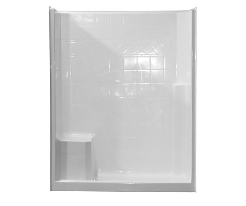 Aquarius  Acrylx™ Alcove Shower 60″ X 40″ X 76″ One Seat L/R Drain M 6039 SH 1S Tile