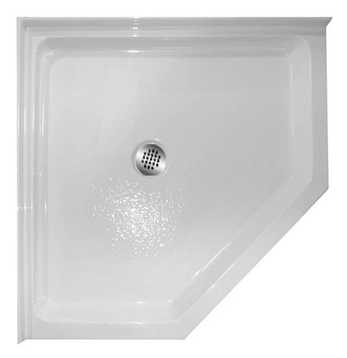 Aquarius Acrylic Corner Shower Base 42 x 42 x 7.25 Center Drain ABC 4242