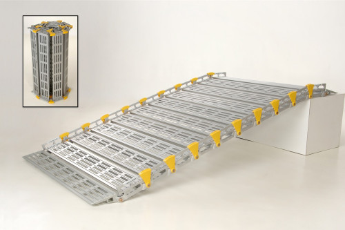 Roll-A-Ramp 9' x 36'' Portable Aluminum Ramp A13608A19