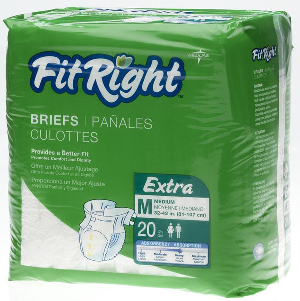 FitRight Extra Briefs,Medium - Nationwide Bath Safety & Mobility, LLC