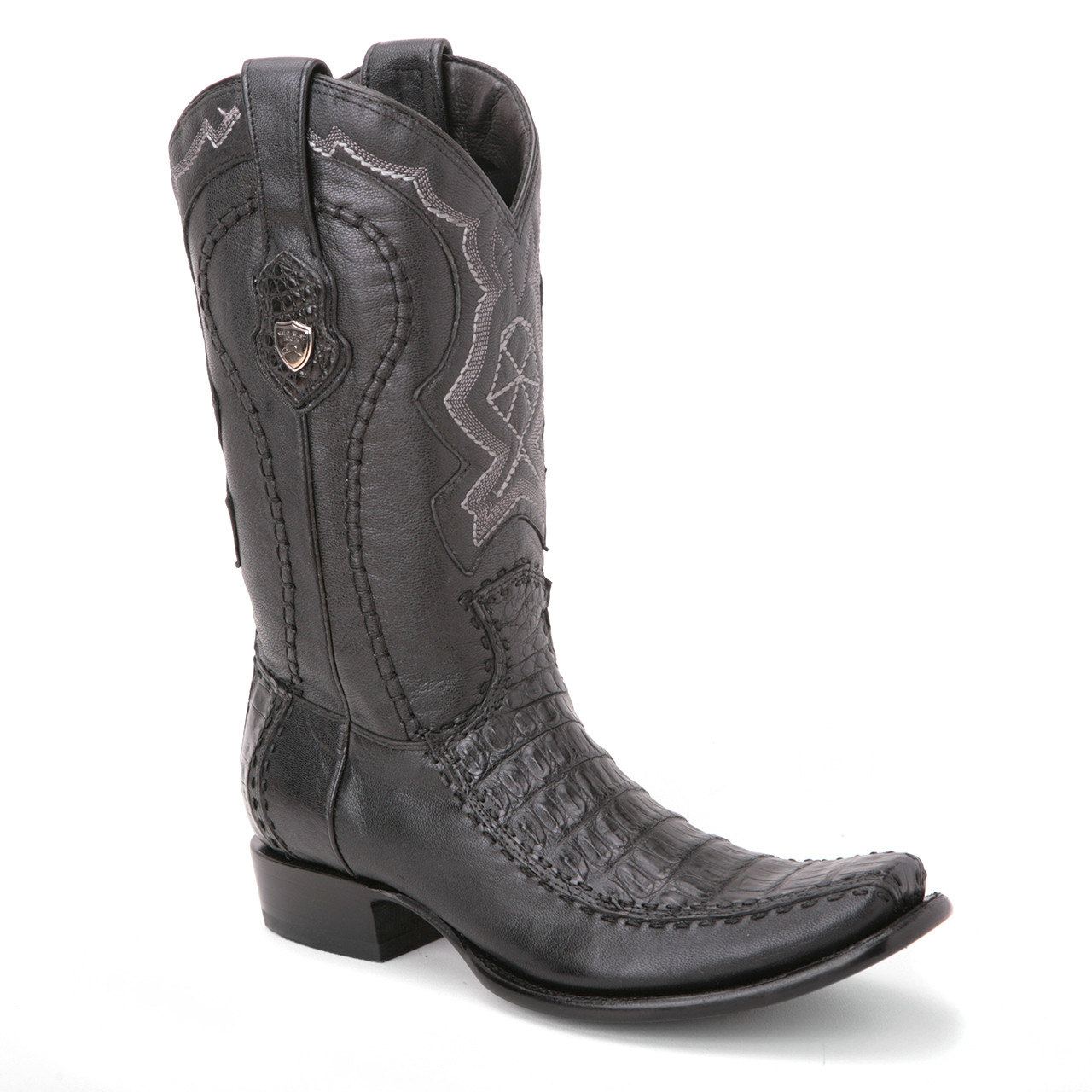 caiman skin boots