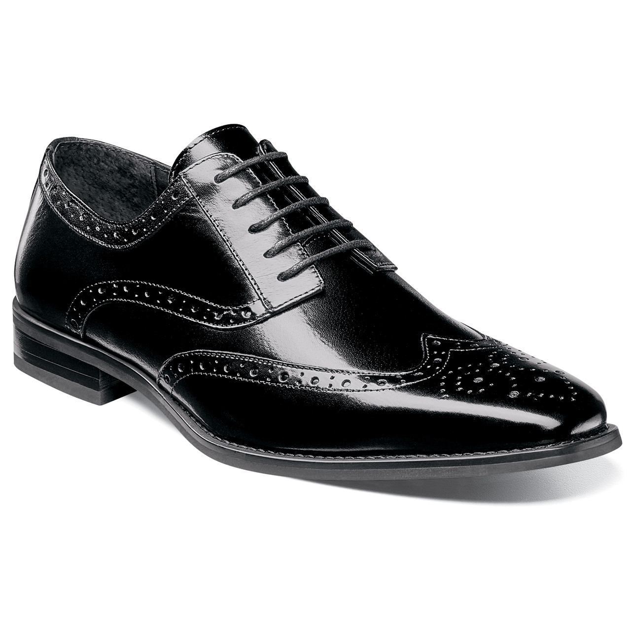 stacy adams black wingtips