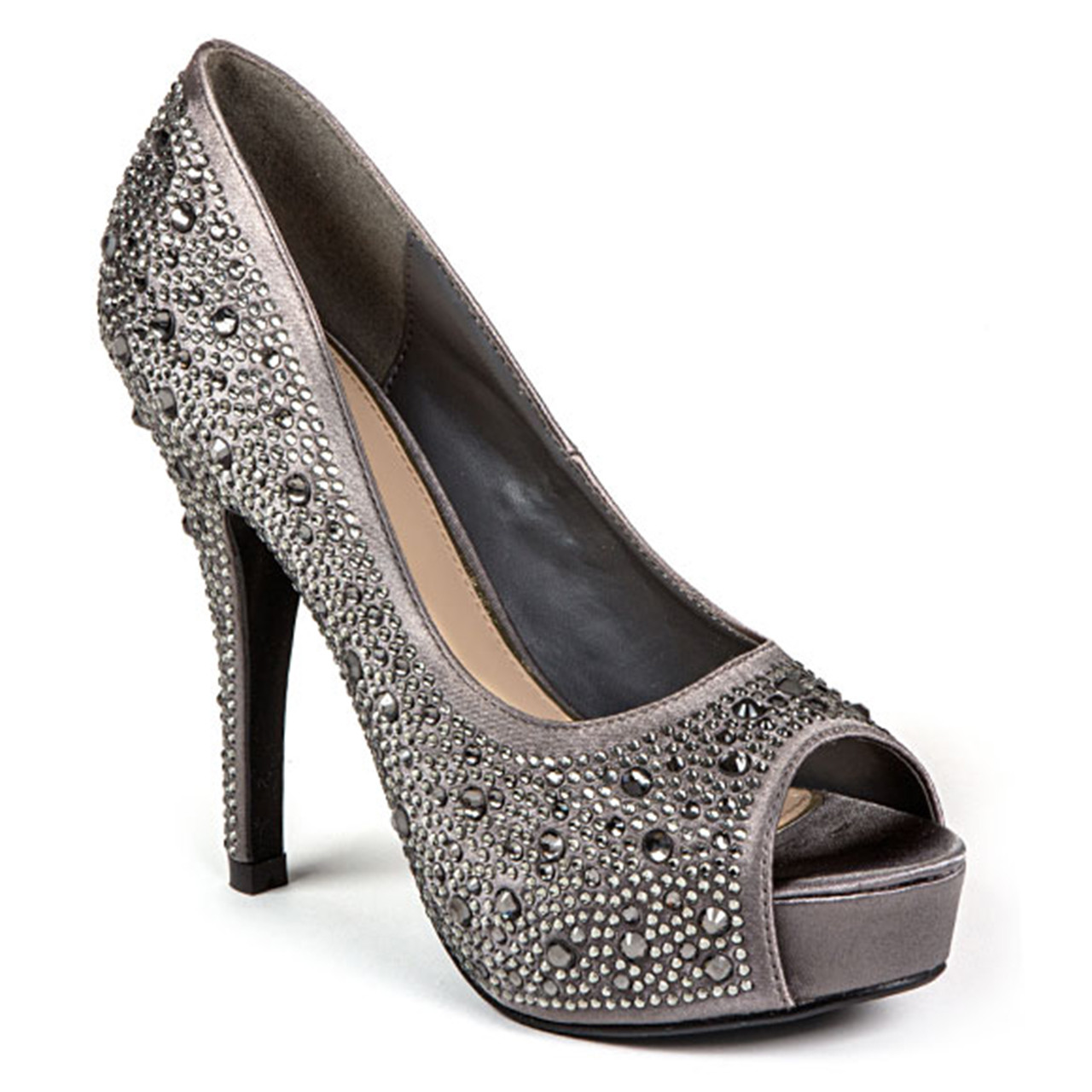 Grey peep toe shoes hi-res stock photography and images - Alamy