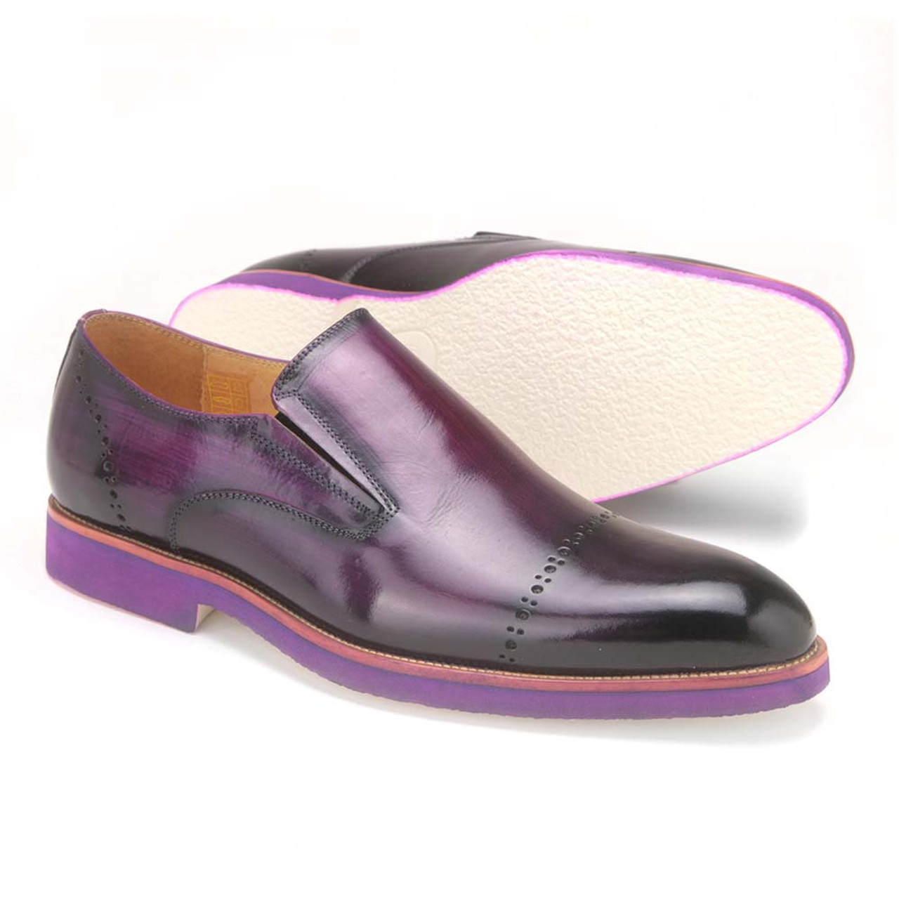 purple slip ons